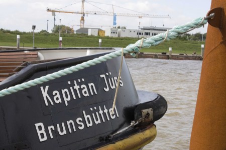 Sluserne ved Brunsbüttel set fra Elben 8. august 2013
