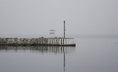 SejerøFærgen i dens hvide farve 17. februar 2013