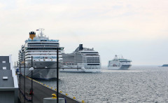 Krydstogtskibe ved Ocean Kaj 5. juli 2014