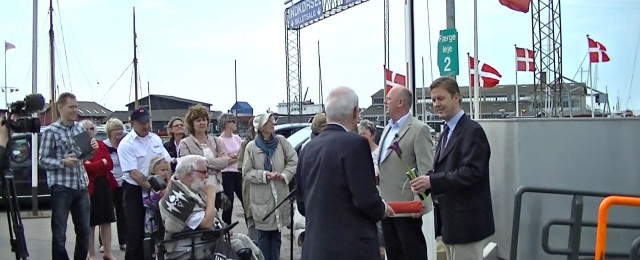 Isefjord indvies og skal ud på sin jomfrurejse. 17 maj 2013