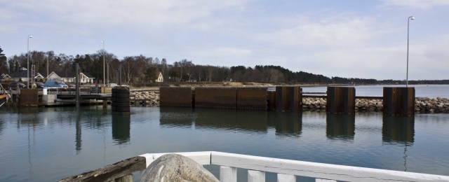 Det nye havneleje i Rørvig havn 6. april 2013