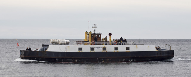 Skansehage ved Hundested med kurs mod Rørvig 22. februar 2013