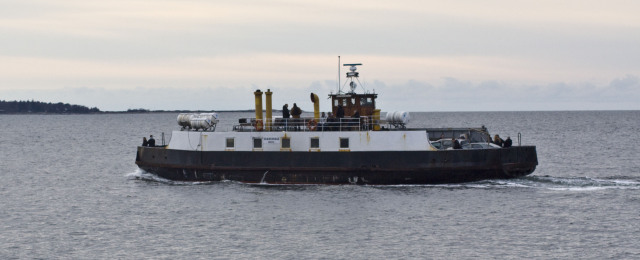 Skansehage ved Hundested med kurs mod Rørvig 22-02-2013