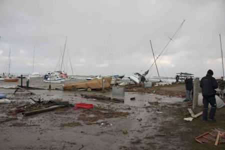Stormen Bodil rammer Gilleleje 6. december 2013
