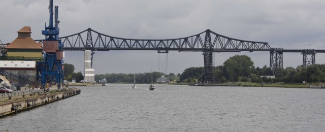 Ved Svævefærgen i Rendsburg 10. august 2013